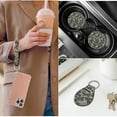 thumbnail image 5 of Binienty Grey Camo Car Seat Covers Full Set Front and Rear Seat Cover Set with 15 Inch Steering Wheel Cover Headrest Covers Seatbelt Pads Armrest Cushion Pad Keychain Car Interior Decor, 5 of 8