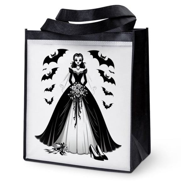 CafePress - Halloween Bride - 12"x 13", 100% Recycled, Reusable Grocery Bag