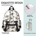 thumbnail image 5 of Dinosaur Names Circular Chart Pattern Cute School Backpack Bag for School with Padded Back and Adjustable Shoulder Straps 15.25"x11.5"x5.25", 5 of 5