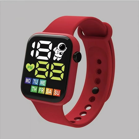 Clearance Now! HIMIWAY Sweatshirt Dress Electronic Watches with Bluetooth Connectivity for Kids Secure and Reliable Smartwatch with Sos Function for Emergencies LED Electronic Waterproof Watch