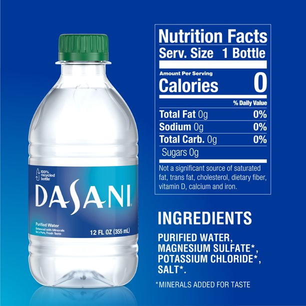 Does Dasani bottled water have salt in it PostureInfoHub