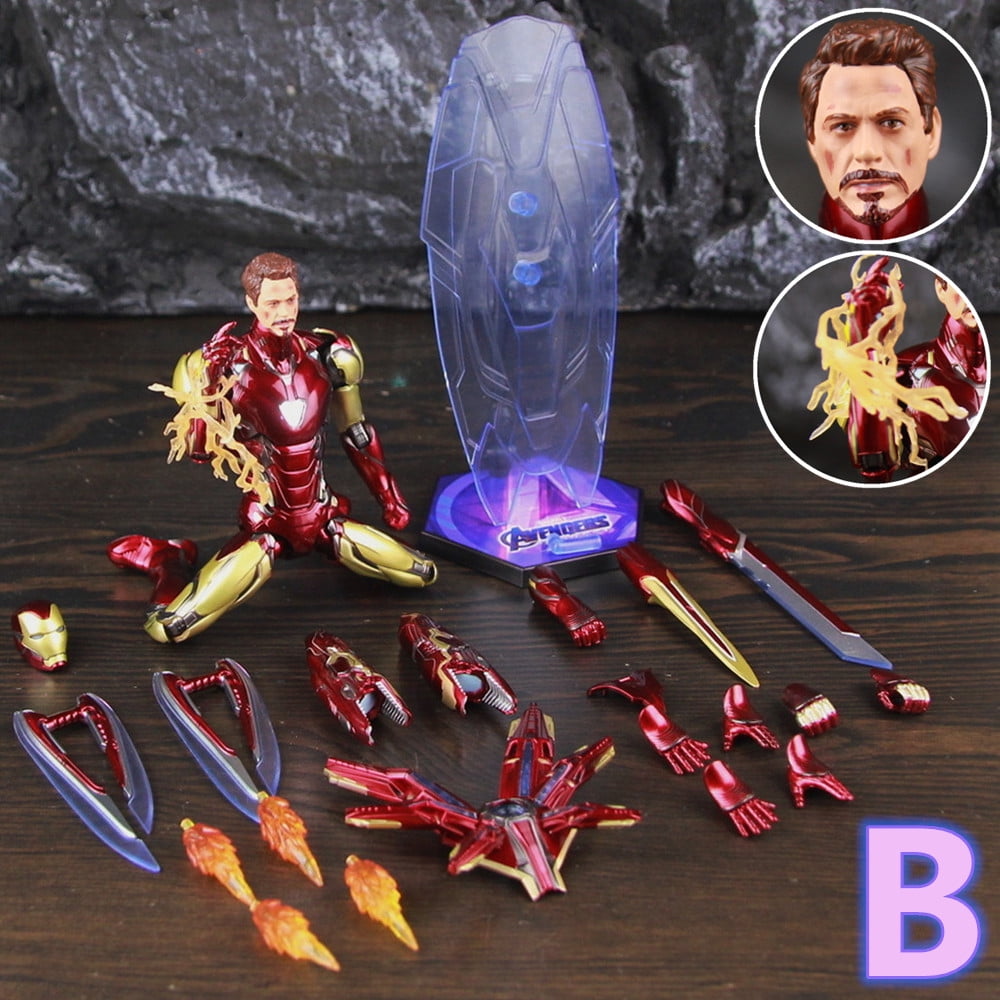 WJSDDXD ZD Toys Marvel Iron Man MK85 2.0 LED 7” Action