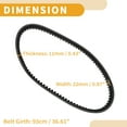 thumbnail image 4 of Correa de Transmisión V-Belt Unique Bargains para Yamaha Kazuma 50cc 70cc 90cc 110cc 125cc 150cc, 4 of 7