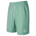 thumbnail image 4 of Men's American Surf Beach Shorts, 4-Inch Quick-Dry Fitness Shorts with Drawstring Waist & Lightweight Stretch Material ,Green 2XL, 4 of 4