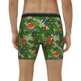 thumbnail image 4 of Disketp Parrots And Tropical Leaves Men's Boxer Briefs Men’s Underwear Boxer Briefs for Men, 4 of 7