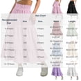 thumbnail image 3 of Antinious Girls Solid Elastic Waist Bow Ruffle Flowy Sport Versatile Long Skirts, 3 of 5