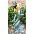 thumbnail image 2 of Ebros Mermaid with Dolphin Holding Candle Lantern Statue Candleholder Garden, 2 of 4