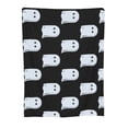 thumbnail image 1 of Cartoon Cute Ghost Throw Blanket, Soft Blanket Keeps Warm All Seasons, Lightweight Warm Blanket For Sofa Bed Sofa - 40"x30", 1 of 8