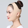 thumbnail image 3 of Xiao Hua Cinturón adelgazante y lifting facial, con forma de V para realzar las mejillas, correa fina para mascarilla, suave, transpirable, de compresión, para reducir la papada (talla S), 3 of 3