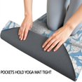 thumbnail image 3 of Pioneer Flower Floral Print Pattern Hot Yoga Mat Towel Non Slip for Hot Yoga - Quick-Drying Yoga Mat Cover with 4 Corner Pockets with Travel Bag - Hot Yoga Towel Non Slip 74"x26", 3 of 6