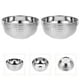 thumbnail image 2 of 2pcs Ensalada de acero inoxidable Cuencos Doble aislamiento Bowls Soup Bowls (Plata), 2 of 5