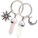 thumbnail image 3 of 2pcs Exquisitos Llaveros Llaveros Llaveros de Metal Llaveros en forma de Sol y Luna, 3 of 5