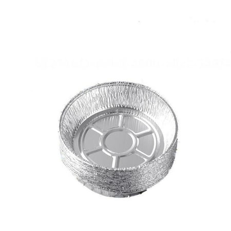 

50pcs Air Fryer Disposable Aluminum Trays 8 in Round Aluminum Trays Grill Tray Disposable Aluminum Foil Trays Cooking for Baking Round Fryer