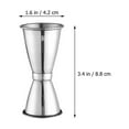 thumbnail image 6 of Jigger Measuring Cup Cocktail Bartender Measure Drink Bar Bartending Double Measurements Liquor Tool Ounce, 6 of 8