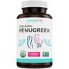 Pure Co Organic Fenugreek Capsules, Herbal Lactation Supplement for Women, 60 Capsules