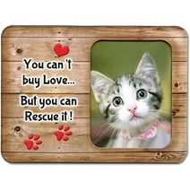 Expressly Yours! "You Can't Buy Love, But You Can Rescue It" Pet Lover Picture Frame Keepsake for Tabletop, Holds 3.5 x 2.5" Photo