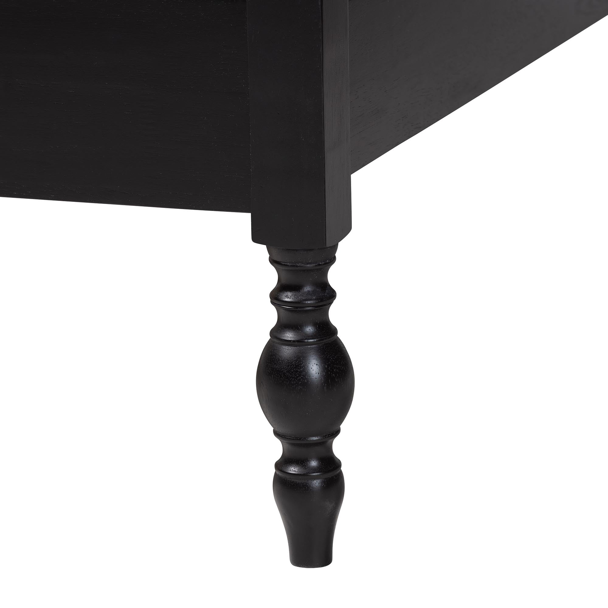 Baxton Studio Callison Farmhouse Platform Bed, Queen, Black