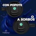 thumbnail image 4 of Termo con Asa y Popote Hidranur 40 Oz, Tapa Hermética Antifugas, Azul/Negro, 4 of 5