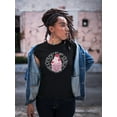 thumbnail image 2 of Cute Pink Kawaii Cupcake Hearts T-Shirt Women -Image by Shutterstock, Female Small, 2 of 4