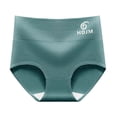 thumbnail image 2 of CHUMUD Cotton Underwear for Women High Waisted Solid Full Coverage Stretch Briefs Solid Breathable Ribbed Panties, 2 of 3