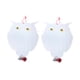 thumbnail image 1 of Paquete de 2 escondites para pájaros, decoración colgante con forma de búho para asustar a los pájaros, cuervos, palomas y repelente de pájaros, antigolpes en las ventanas, 1 of 5