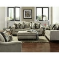 thumbnail image 2 of Gray Textured Fabric - Platinum Model Overstuffed Cushions High Foam Seat Flared Plastic Legs Made Easy To Assemble In Upholstery Design Comfortable Slightly -colored Graceful And Assembly, 2 of 6
