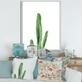 thumbnail image 3 of Designart Green Cactus South Western Plant Botanical Detail FLOAT FRAME WALL ART, 3 of 4