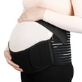 thumbnail image 3 of Unique Bargains Black M Size Maternity Support Belly Belt Pregnancy Waist Support Band Brace, 3 of 11