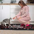 thumbnail image 4 of Christmas Kitchen Rug Sets 2 Piece Red Green Buffalo Plaid Kitchen Mats for Floor Non Skid Kitchen Floor Matfor Bath Cooking (47x17+30x17 Inches), 4 of 7