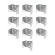 thumbnail image 2 of 10 piezas de soportes de cerca, clips, piezas de reparación, montaje, soportes en forma de U, conector para 32 mm, 2 of 8