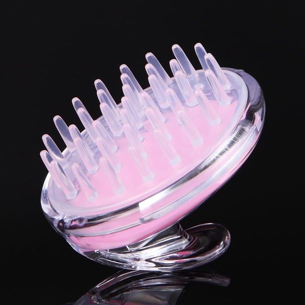 Cepillo ador de material cuero cabelludo de silicona suave para reducir la , tratamiento exfoliante, fregado con champú, crecimiento del cabello y m