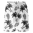 thumbnail image 4 of WMQPNNS Boys Swim Trunks with Liner, Tropical Printed Bathing Suit Drawstring Swim Shorts Swimwear Bottoms, Size 6-7 Years, bc5-White, 4 of 4