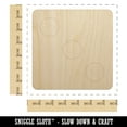 thumbnail image 2 of Three 3 Dice Die Wood Shape Unfinished Piece Cutout Craft DIY Projects - 6.25 Inch Size - 1/8 Inch Thick, 2 of 7
