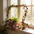 thumbnail image 4 of Uuiauoio Flower Garland Flowers Silk Artificial Wildflower Wedding Floral Garland Fake Hanging Vines for Party Decoration Wall Backdrop Table Runner Indoor Outdoor Decor Multicolored, 4 of 6