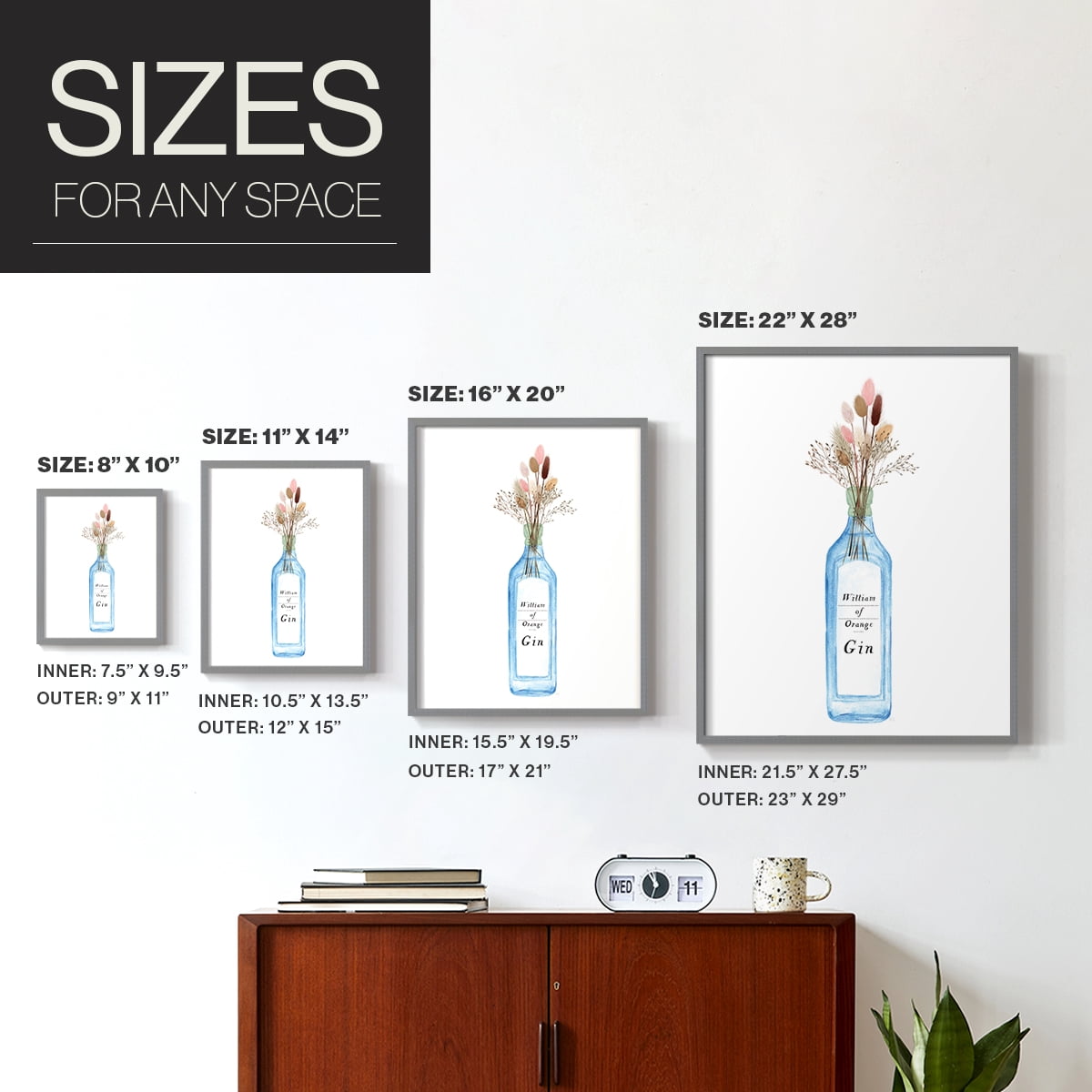 William of Orange Gin Framed Print - Solid Wood in Single Picture Frame Solid Wood 2 Framed Print