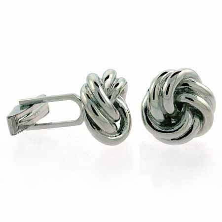 Sterling Silver Designer Inspired Knot Cufflinks