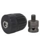 thumbnail image 1 of Mandrin de perceuse électrique, serrage manuel, adaptateur de filetage, tête de filetage de conversion 0,8-10 mm 3/8-24 UNF pour SDS, 1 of 4