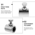 thumbnail image 3 of IFANLANDOR 2Pcs Portable Silver Violin Wolf Note Mutes Instrument Parts with Elegant Appearance and Fine Workmanship, 3 of 4