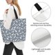 thumbnail image 3 of Balery Poodle Dog Bolsa Tote Estilo Estético con Cremalleras, Bolsa de Hombro, Bolsa de Compras Grande y Plegable, 3 of 8