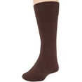 thumbnail image 6 of 7BIGSTARS KINGDOM Men's Cotton Dress Socks - 6 Pack Large - Solid Casual Crew Lightweight Business Work Sock Size 10-13 Shoe 9-12 L Brown, 6 of 8