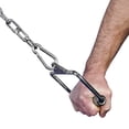 thumbnail image 3 of Deltech Fitness Steel Single Grip Cable Handle Model #MB-501, Chrome Plated Steel, 3 of 4