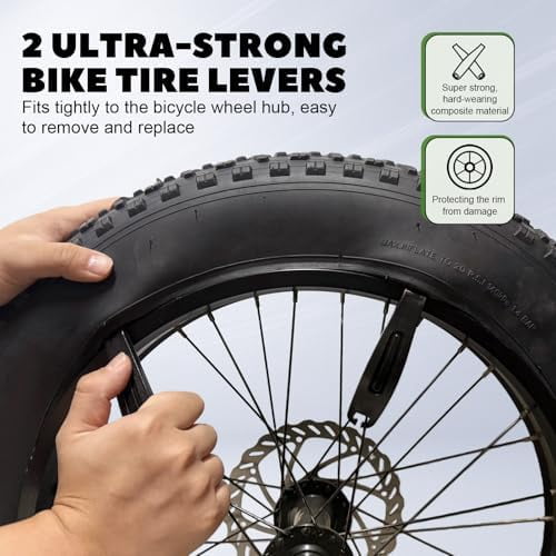 16x4.0 Fat Tire Tube with Schrader Valve - Butyl Rubber Bicycle Tubes for Ebike Bicycle -2 Pack with Tyre Levers$$Sport & Recreation Other