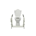 thumbnail image 6 of Drive Medical RTL12079 Stand Alone Toilet Safety Rail Aluminum - White, 6 of 12