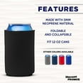 thumbnail image 2 of Neoprene Collapsible Can Coolers 12 oz. Set of 10, Bulk Pack - Great for Weddings, Parties, Anniversary, Indoor & Outdoor Events - Black, 2 of 5