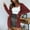 Red, variant on LOVZFMLL Cardigan for Women's Solid Color Cardigan Wool Sweater Pocket Recreational Long Sleeve Tops