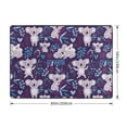 thumbnail image 2 of Area Rugs For Living Room Decor - Blue Purple Branches Gray Koala Soft Anti Slip Throw Washable Rugs 5x7 For Bedroom, Indoor Carpet For Bedroom Living Room 80x58In, 2 of 7