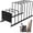 Matte Black, variant on Cuisinel Dish Rack & Lid Organizer for Kitchen Counter Cabinet 7 Slots 13” Black