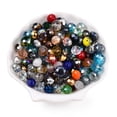 thumbnail image 6 of 100 g Glass Beads Faceted Mixed style Mixed color 4~10x3.5~8mm Hole: 1.5~2mm 140~160pcs/100g, 6 of 8