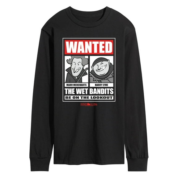 Home Alone - Wanted Wet Bandits - Men's Long Sleeve Graphic T-Shirt