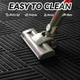thumbnail image 6 of SIXHOME Outdoor Mat Non Slip Doormat 35"x59" Front Door Mat Outside Absorbent Rubber Welcome Mat Low Profile Dirt Trapper Indoor Outdoor Doormat Thicken Crosshatch Entryway Rug Floor Mat Black, 6 of 7